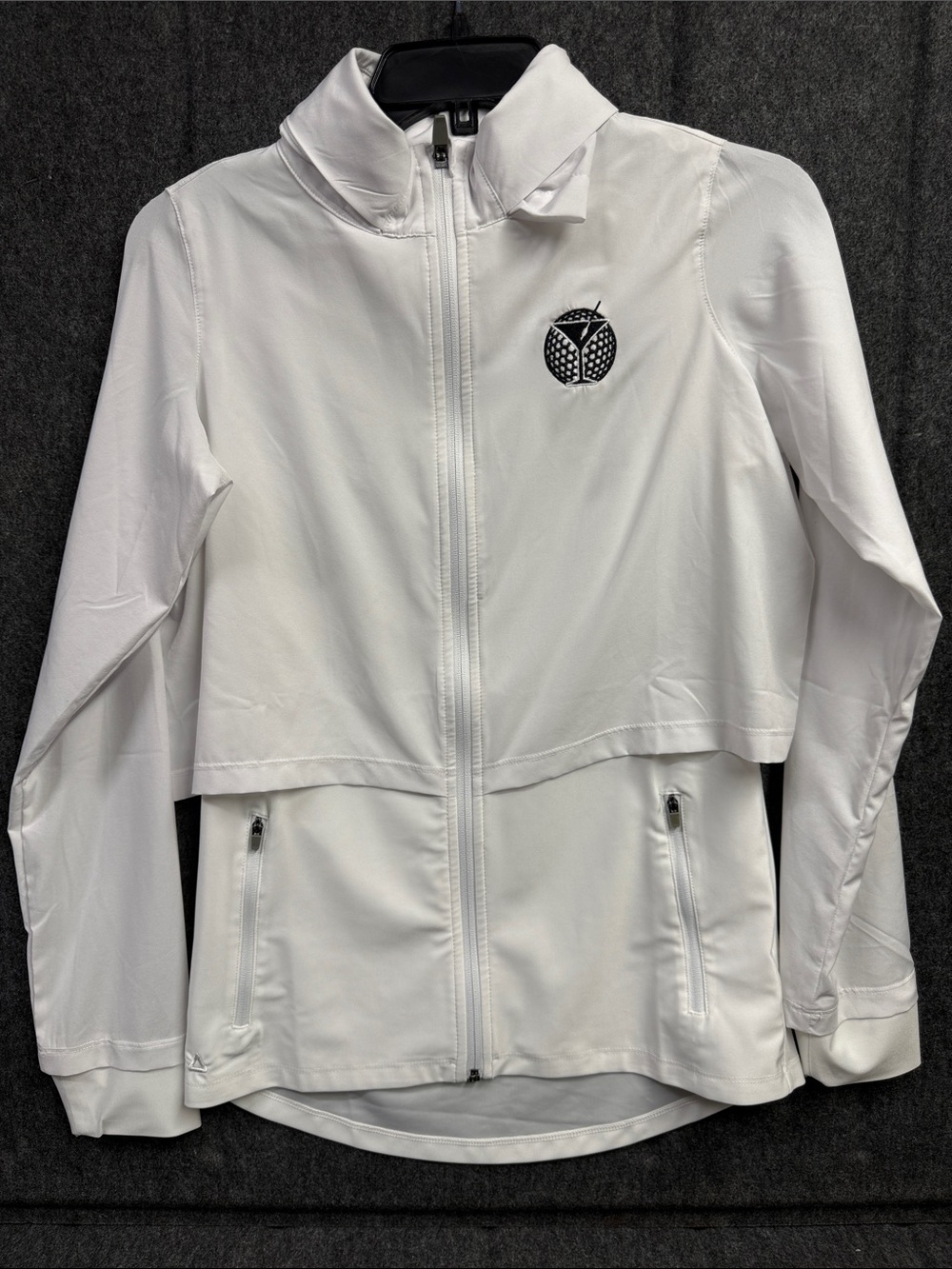 Ahead Women's White Full-Zip Performance Golf Jacket